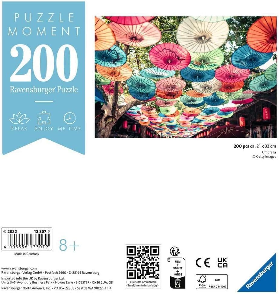 Rompecabezas Sombrillas 200 Piezas - Ravensburger 3
