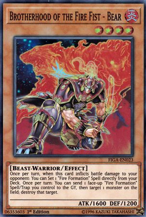Brotherhood of the Fire Fist - Bear - FIGA-EN023 - Super Rare