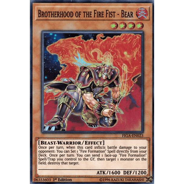 Brotherhood of the Fire Fist - Bear - FIGA-EN023 - Super Rare