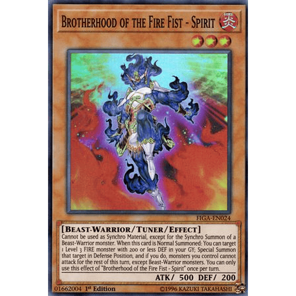 Brotherhood of the Fire Fist - Spirit - FIGA-EN024 - Super Rare 