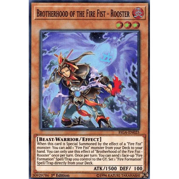 Brotherhood of the Fire Fist - Rooster - FIGA-EN025 - Super Rare