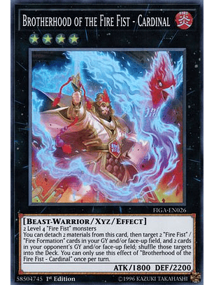 Brotherhood of the Fire Fist - Cardinal - FIGA-EN026 - Super Rare