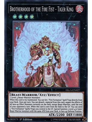 Brotherhood of the Fire Fist - Tiger King - FIGA-EN027 - Super Rare
