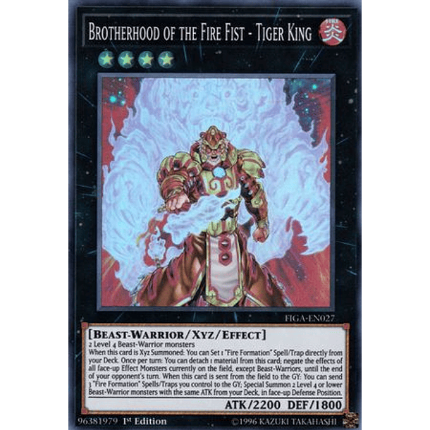 Brotherhood of the Fire Fist - Tiger King - FIGA-EN027 - Super Rare