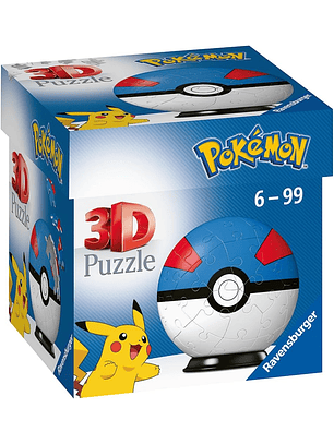 Rompecabezas Pokemon 3D Great Ball 55 Piezas - Ravensburger