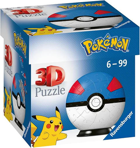 Rompecabezas Pokemon 3D Great Ball 55 Piezas - Ravensburger