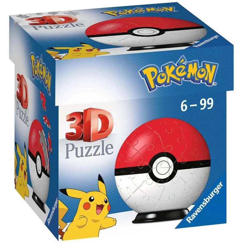 Rompecabezas Pokemon 3D Poke Ball 55 Piezas - Ravensburger 1