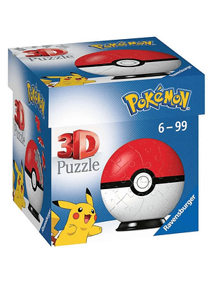 Rompecabezas Pokemon 3D Poke Ball 55 Piezas - Ravensburger