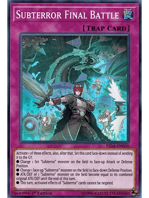 Subterror Final Battle - FIGA-EN050 - Super Rare