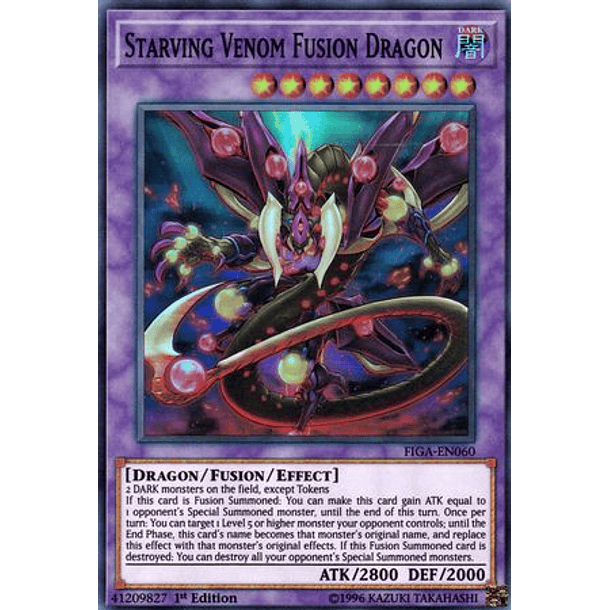 Starving Venom Fusion Dragon - FIGA-EN060 - Super Rare 