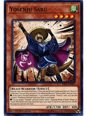 Yosenju Sabu - RIRA-EN009 - Common