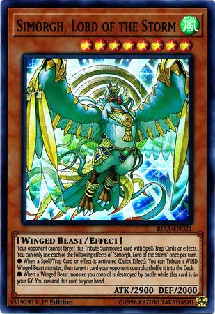 Simorgh, Lord of the Storm - RIRA-EN021 - Super Rare 1
