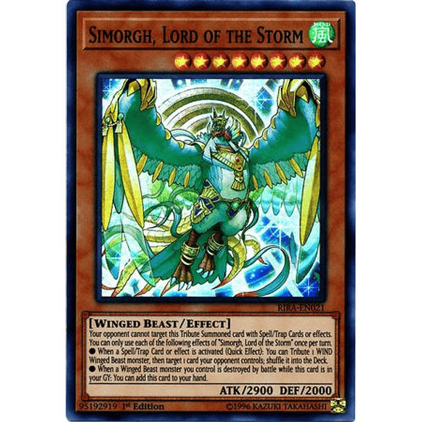 Simorgh, Lord of the Storm - RIRA-EN021 - Super Rare