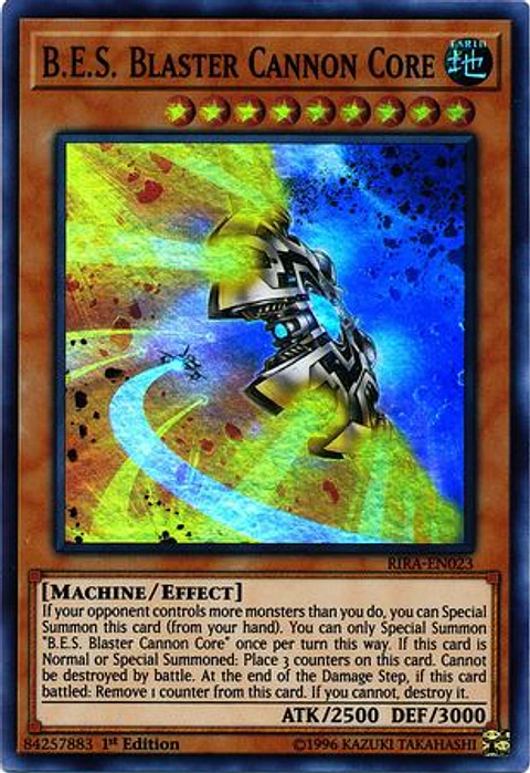B.E.S. Blaster Cannon Core - RIRA-EN023 - Super Rare 