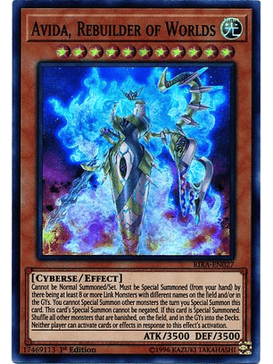 Avida, Rebuilder of Worlds - RIRA-EN027 - Super Rare