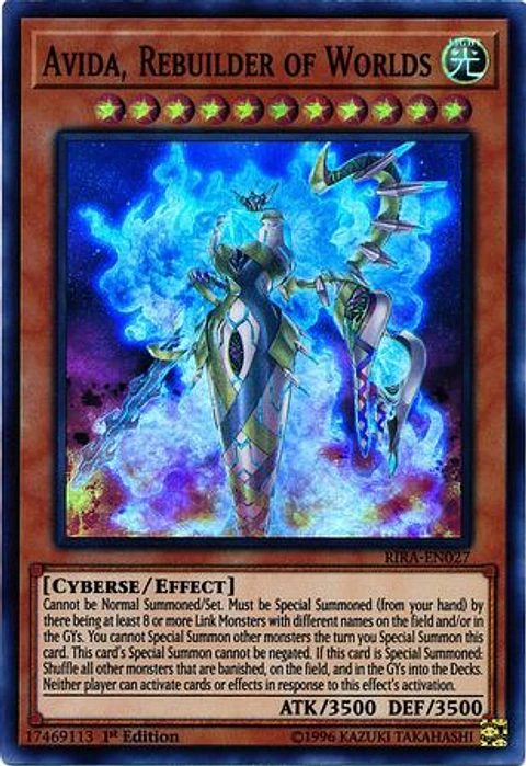 Avida, Rebuilder of Worlds - RIRA-EN027 - Super Rare