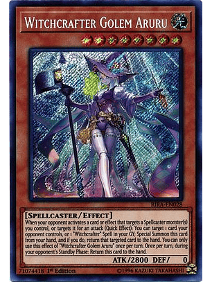 Witchcrafter Golem Aruru - RIRA-EN028 - Secret Rare