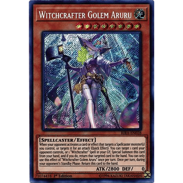 Witchcrafter Golem Aruru - RIRA-EN028 - Secret Rare