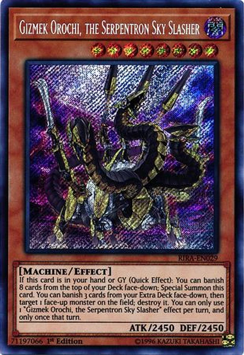 Gizmek Orochi, the Serpentron Sky Slasher - RIRA-EN029 - Secret Rare