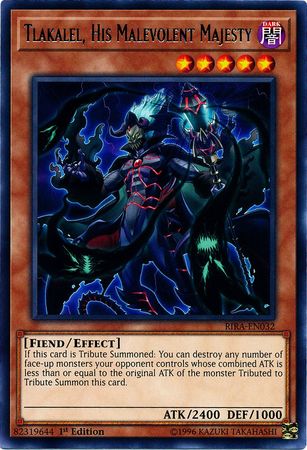 Tlakalel, His Malevolent Majesty - RIRA-EN032 - Rare 1