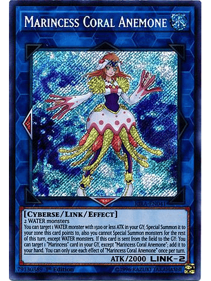 Marincess Coral Anemone - RIRA-EN041 - Secret Rare 