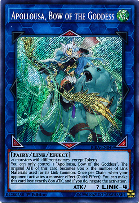 Apollousa, Bow of the Goddess - RIRA-EN048 - Secret Rare