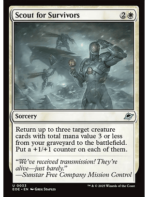 Scout for Survivors - EOE - Uncommon 