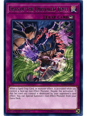 Fists of the Unrivaled Tenyi - RIRA-EN072 - Rare 