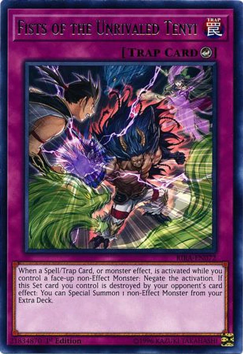 Fists of the Unrivaled Tenyi - RIRA-EN072 - Rare 