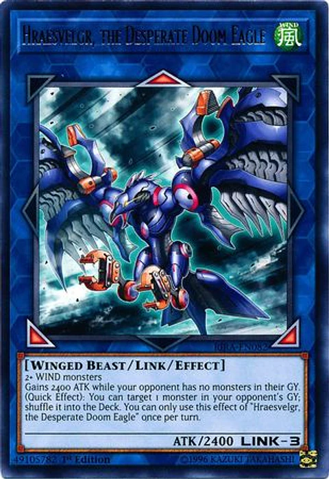 Hraesvelgr, the Desperate Doom Eagle - RIRA-EN082 - Rare