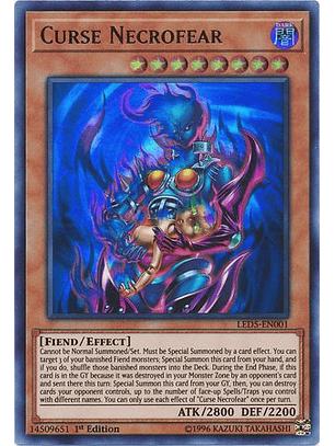 Curse Necrofear - LED5-EN001 - Ultra Rare 