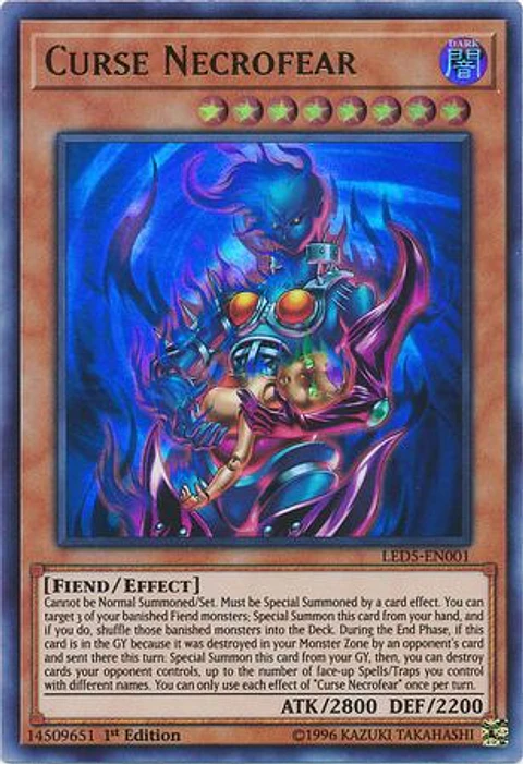 Curse Necrofear - LED5-EN001 - Ultra Rare 