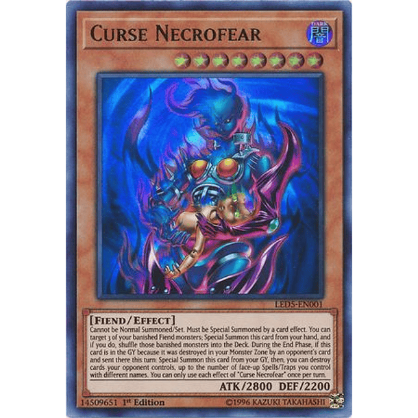 Curse Necrofear - LED5-EN001 - Ultra Rare 
