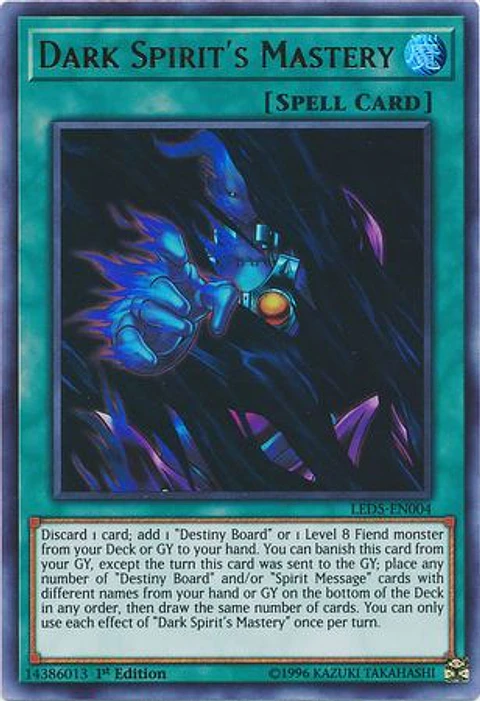 Dark Spirit's Mastery - LED5-EN004 - Ultra Rare 