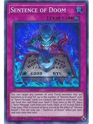 Sentence of Doom - LED5-EN005 - Super Rare