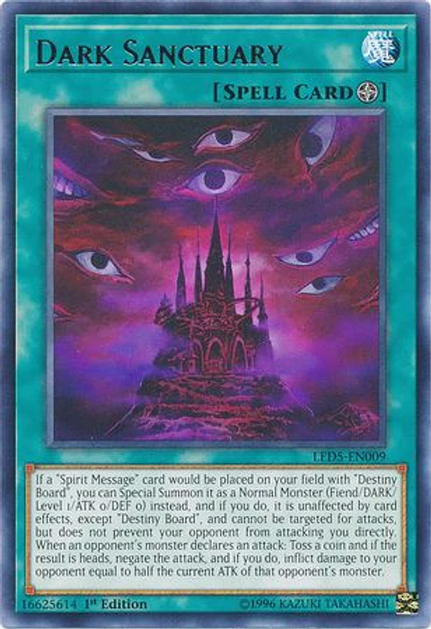 Dark Sanctuary - LED5-EN009 - Rare 
