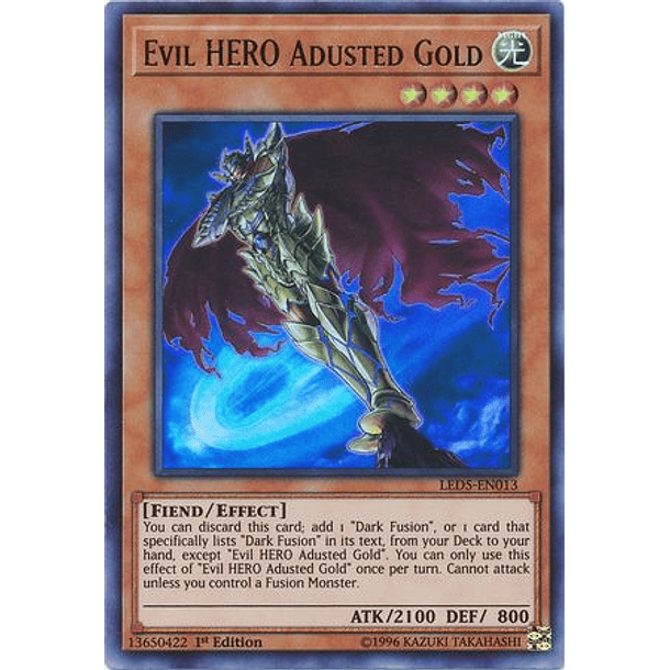 Evil HERO Adusted Gold - LED5-EN013 - Ultra Rare