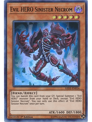 Evil HERO Sinister Necrom - LED5-EN014 - Ultra Rare