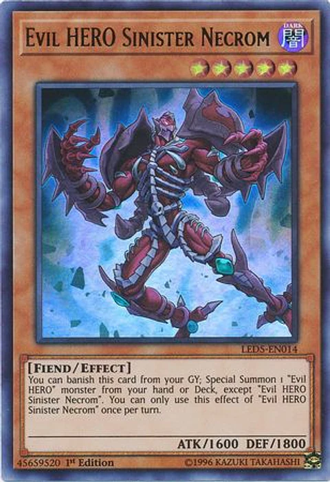 Evil HERO Sinister Necrom - LED5-EN014 - Ultra Rare