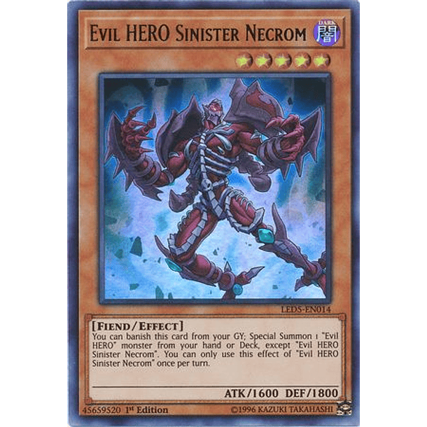 Evil HERO Sinister Necrom - LED5-EN014 - Ultra Rare