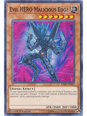 Evil HERO Malicious Edge - LED5-EN017 - Common