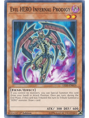 Evil HERO Infernal Prodigy - LED5-EN019 - Common