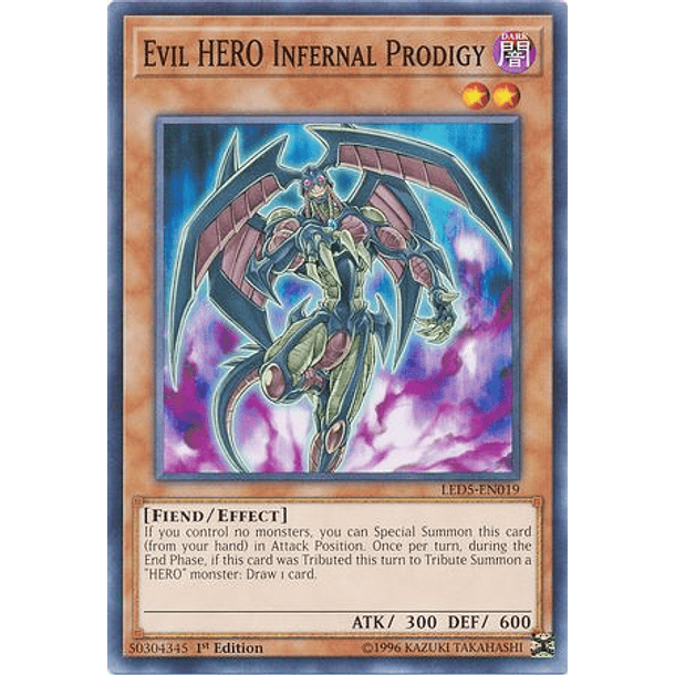 Evil HERO Infernal Prodigy - LED5-EN019 - Common
