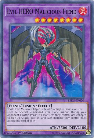 Evil HERO Malicious Fiend - LED5-EN020 - Common 1