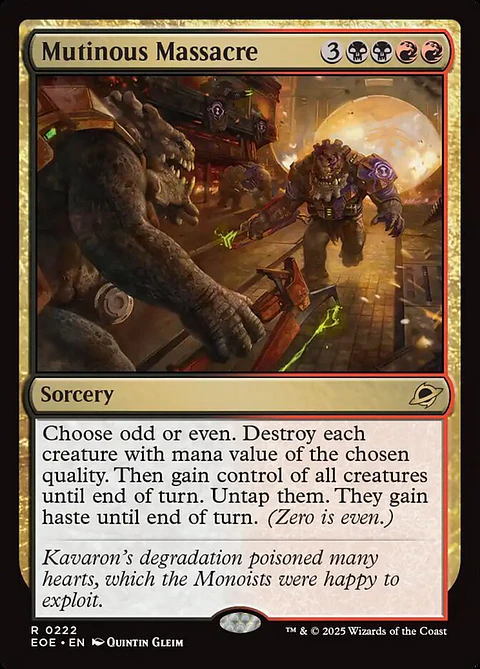 Mutinous Massacre - EOE - Rare 