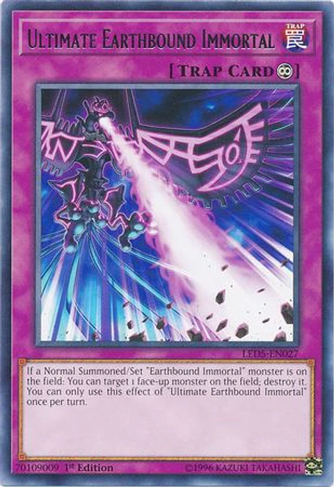 Ultimate Earthbound Immortal - LED5-EN027 - Rare 