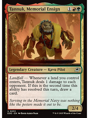 Tannuk, Memorial Ensign - EOE - Uncommon 