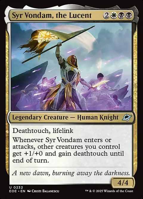 Syr Vondam, the Lucent - EOE - Uncommon 