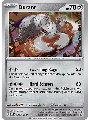 Durant - 129/182 - Uncommon - PAR