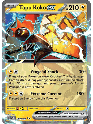 Tapu Koko ex - 068/182 - Ultra Rare - PAR